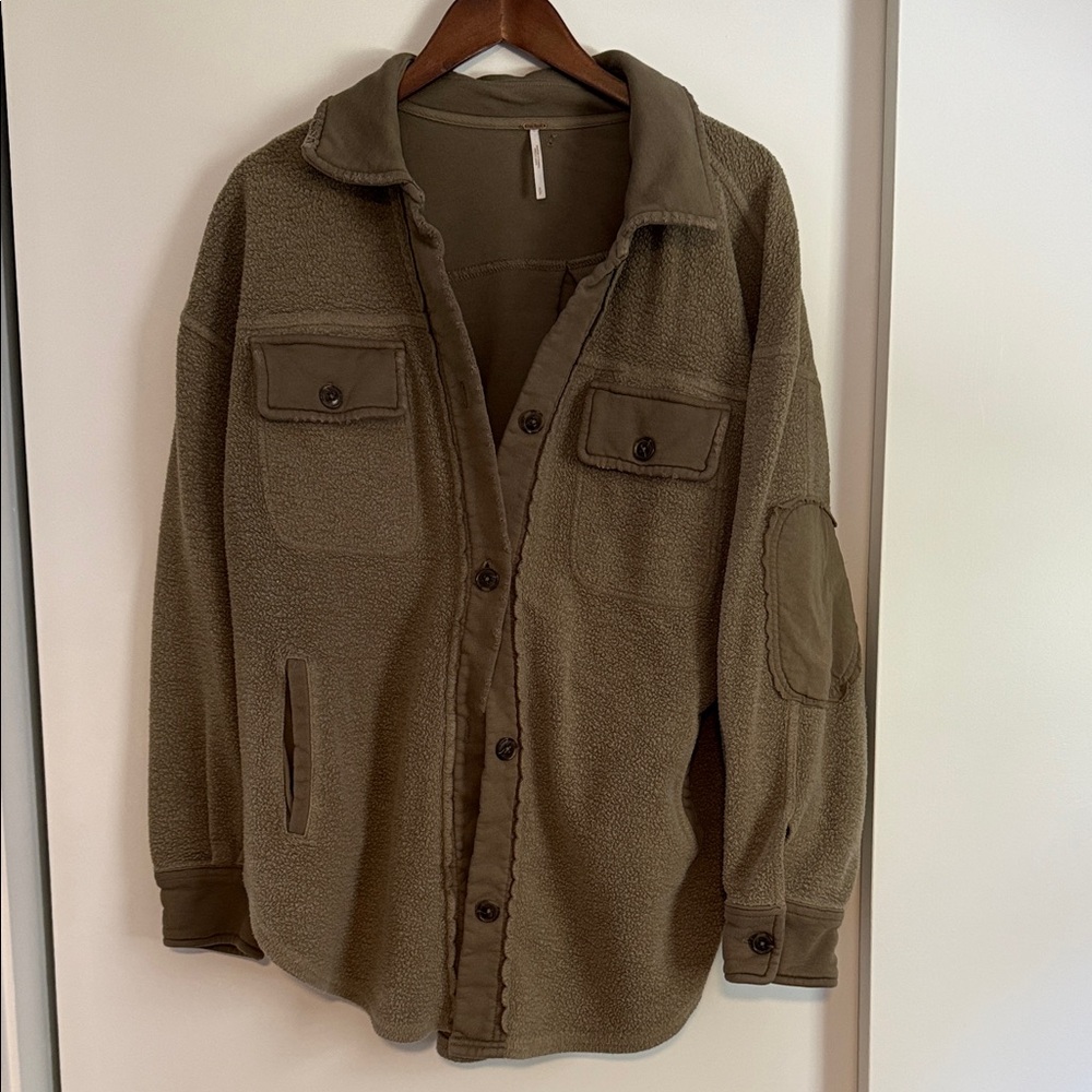 Free People Ruby Jacket Jaded Green Shacket